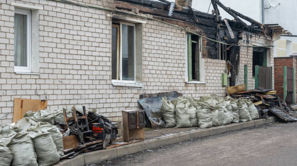 Professional Fire Damage Removal technician working in Argyle, TX